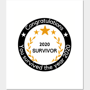 2020 survivor badge Posters and Art